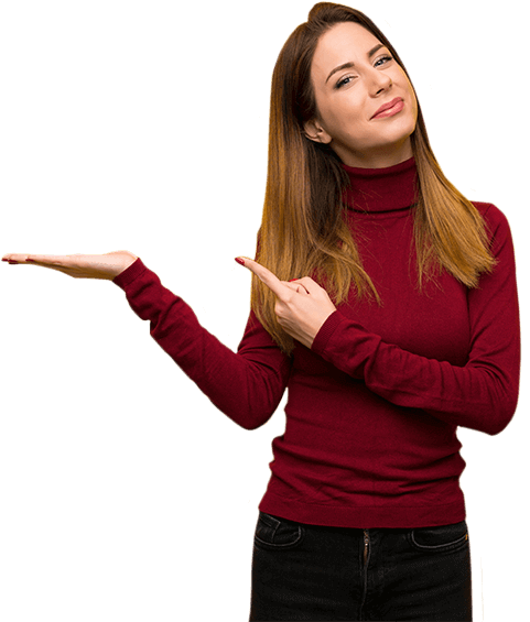 Femme dans site web pour Quincalleries